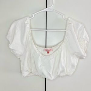 White Off The Shoulder Top